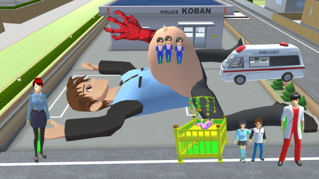 Giant Yuta Pregnant at Mart 😱 Mio Saved His Life | Sakura School Simulator
