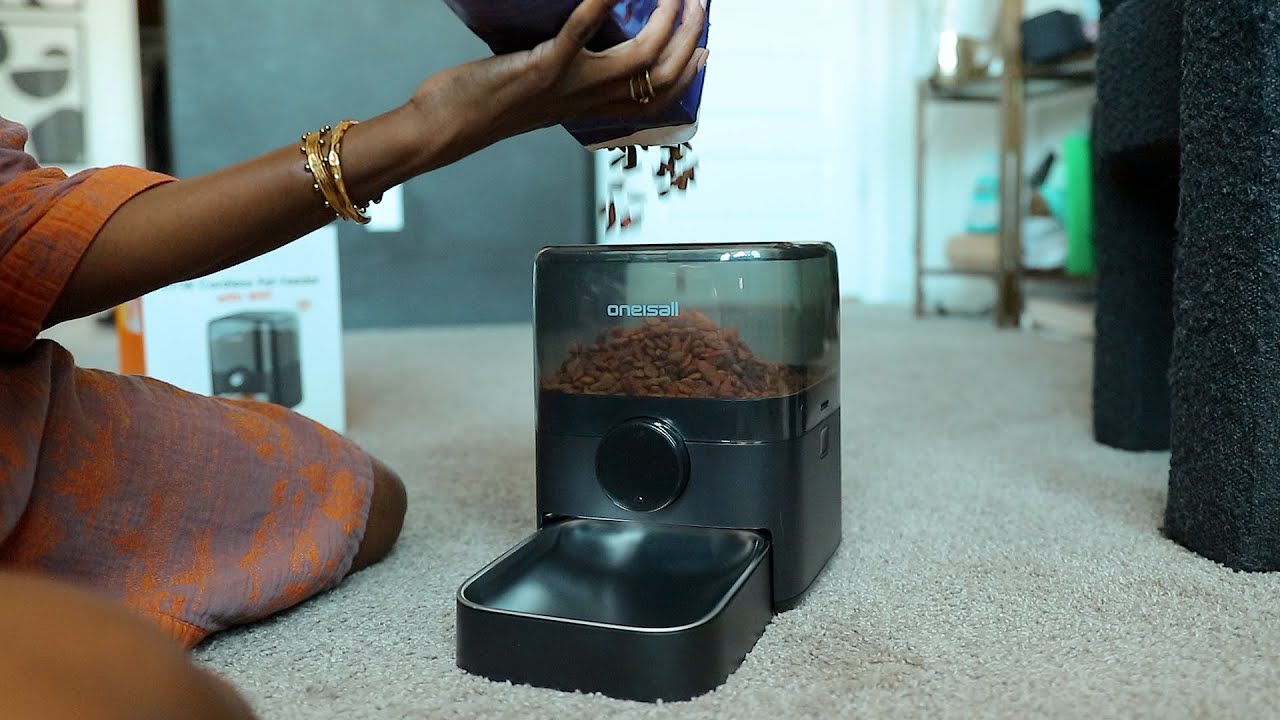 OneIsAll Cordless Pet Feeder Setup