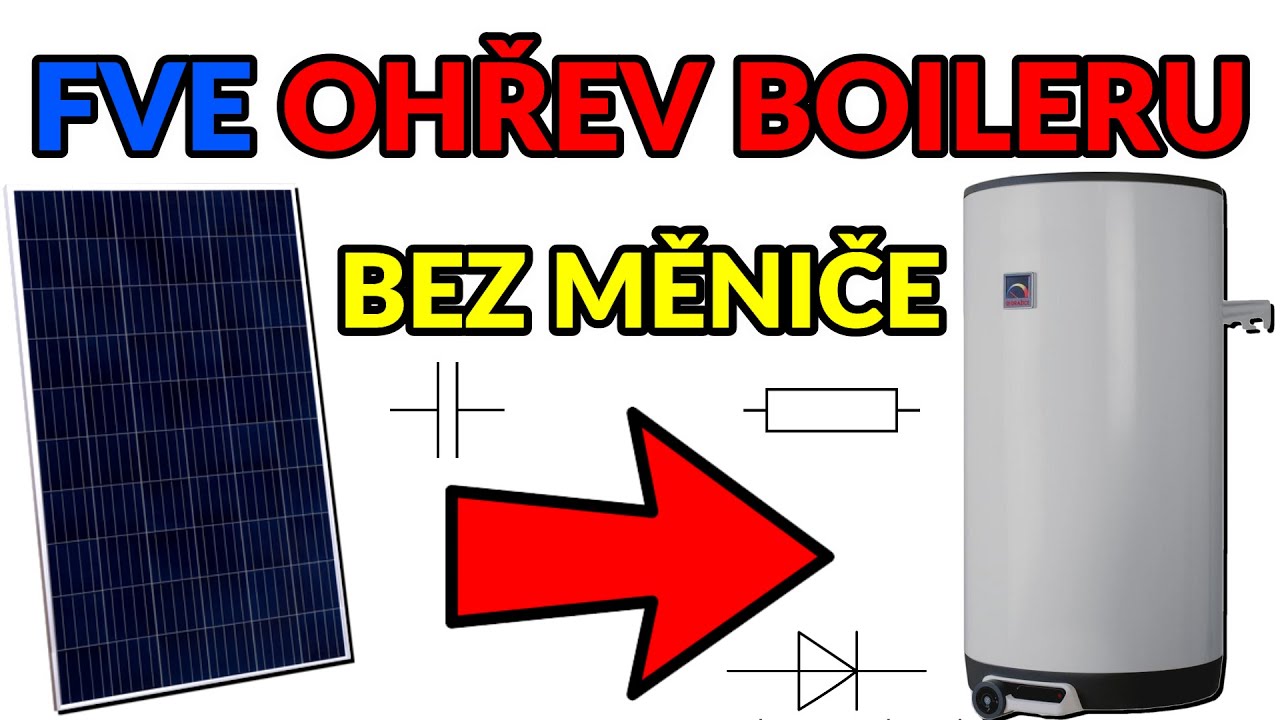 OHŘEV BOILERU STEJNOSMĚRNÝM PROUDEM! | Doplnění Ampérákova zapojení s kondenzátorem | FVE ohřev vody