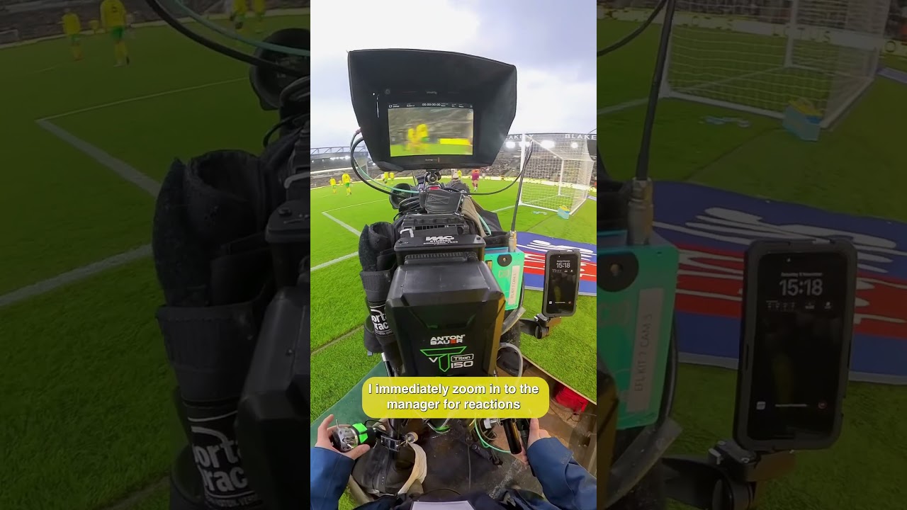 PoV you&rsquo;re a camera operator for a Bristol goal #broadcast #cameraoperator #behindthescences
