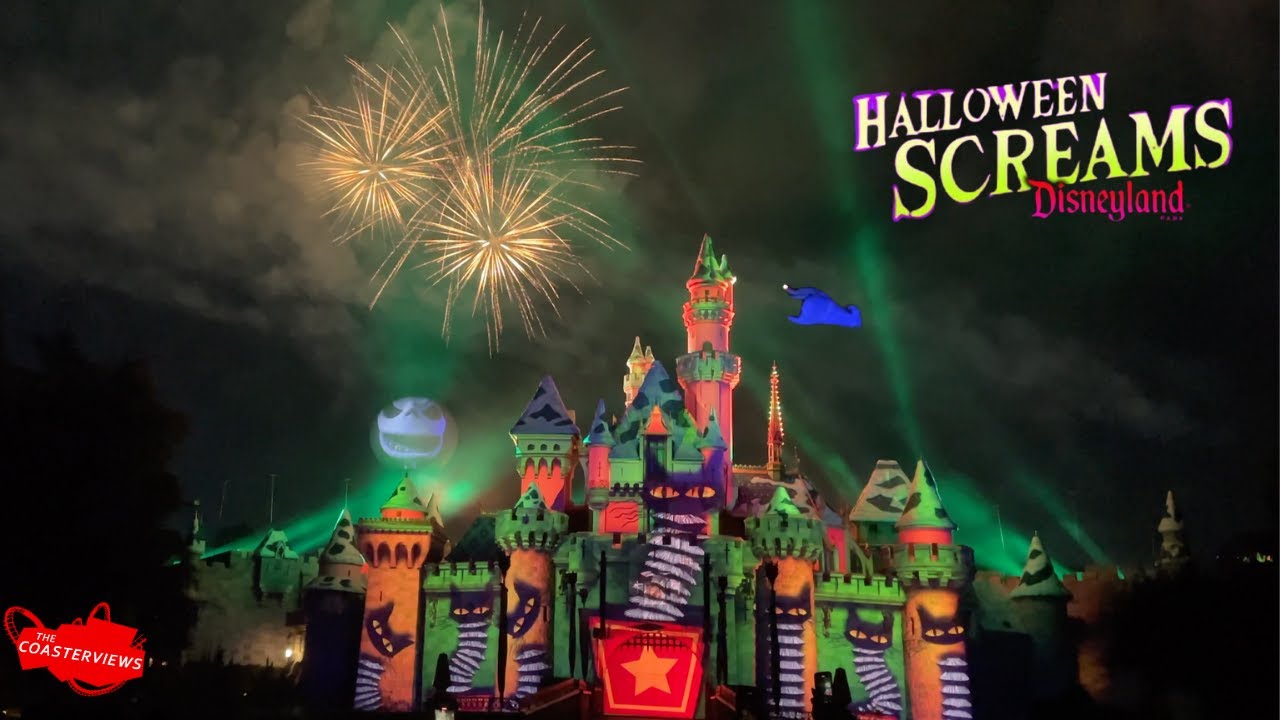 Halloween Screams Full Show [4K-60] Disneyland California Firework Show