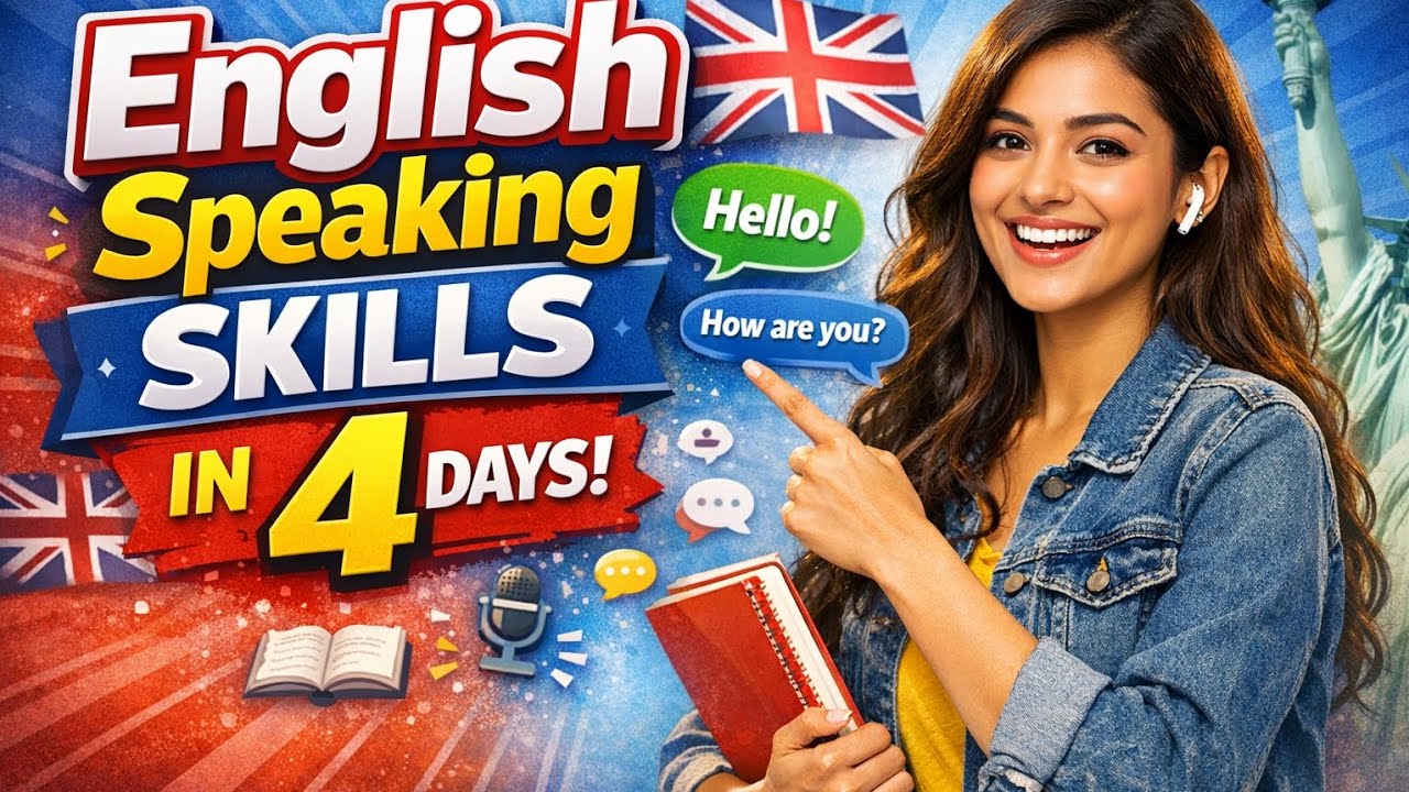 90 Days English Speaking Course – Day 4 | 25 Words + 20 Sentences Practice | English for Beginners