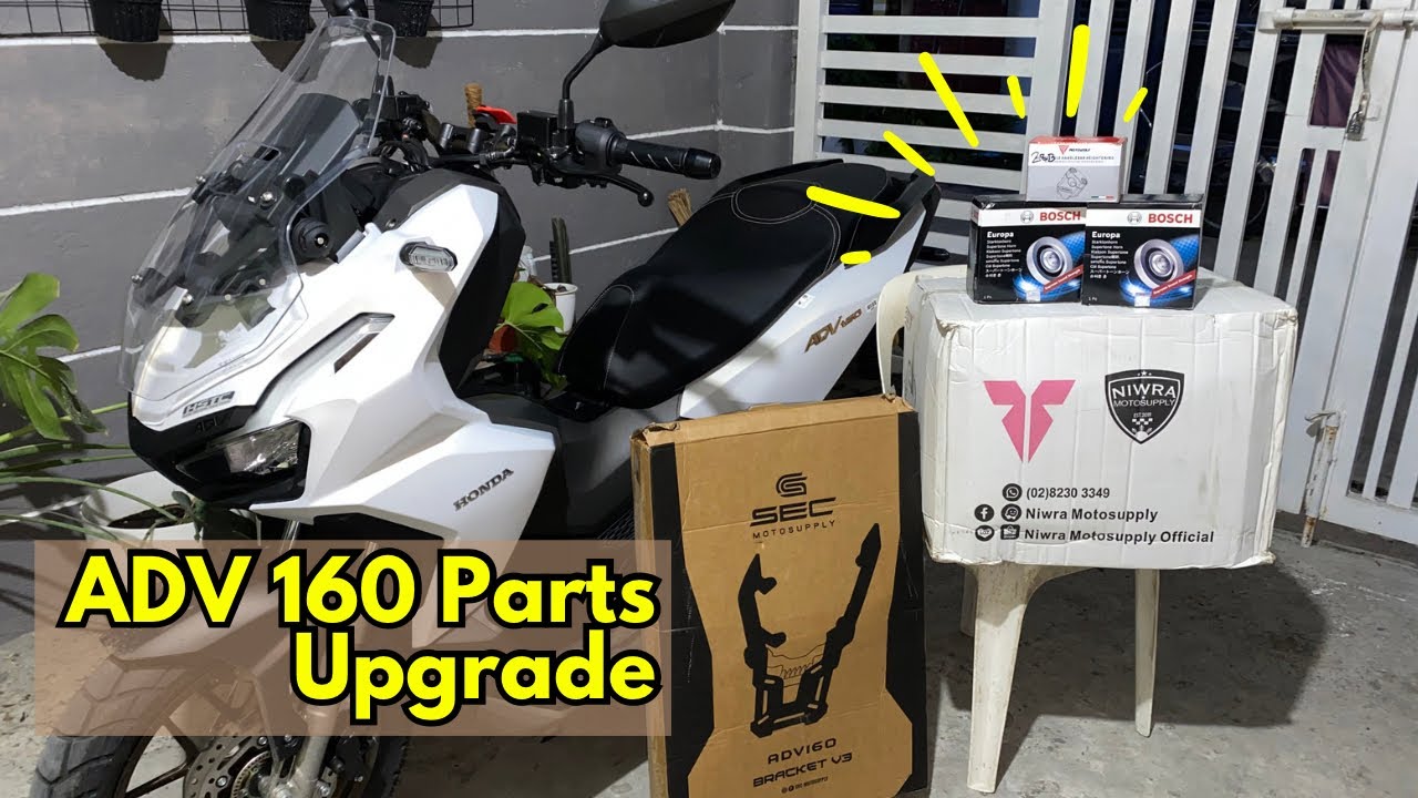 Honda ADV 160 | Installing Bosch Europa | Handlebar Riser | SEC Elephant Bracket | 50L Niwra Topbox