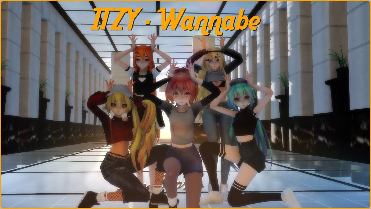 [MMD] (Dance) ITZY (있지) - WANNABE 5P version (Motion DL)