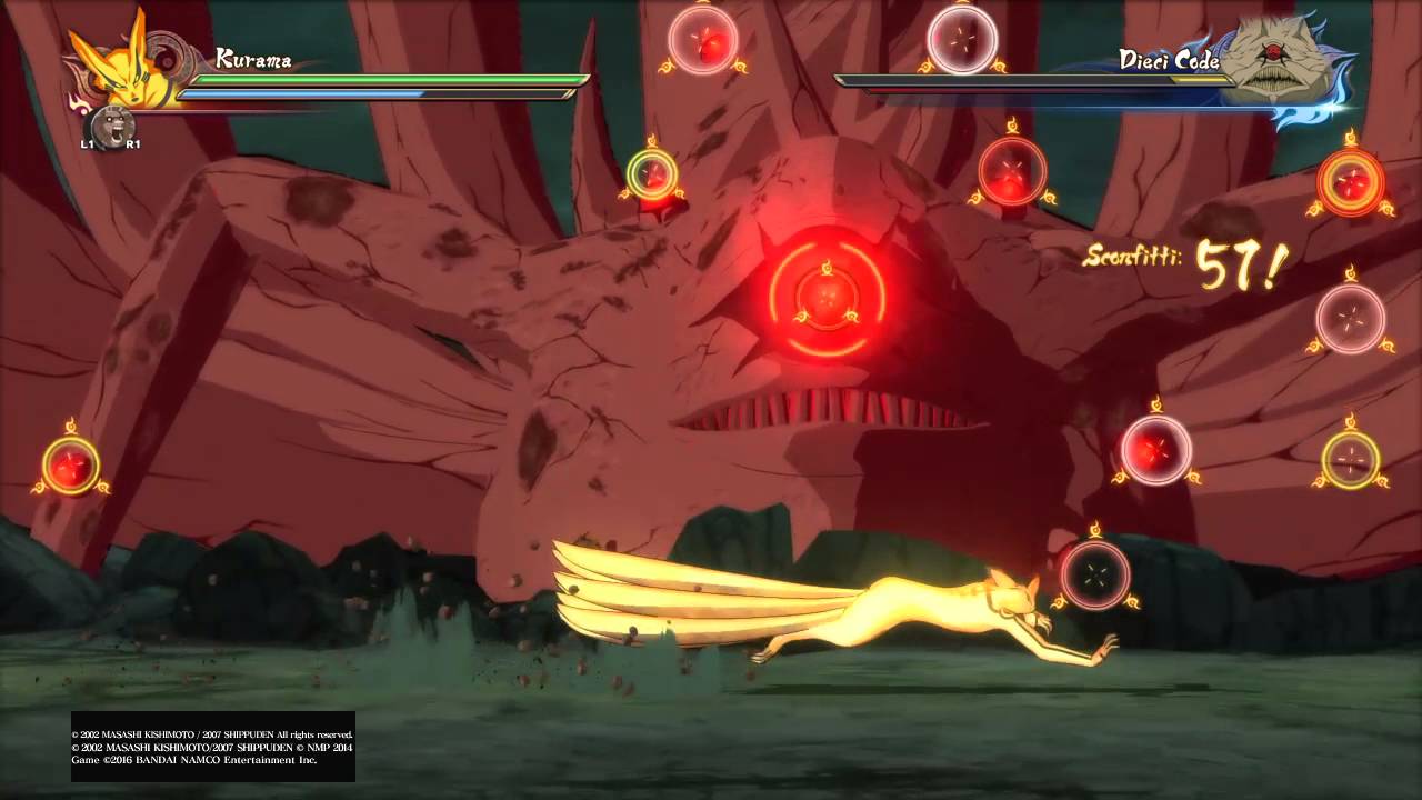 NARUTO SHIPPUDEN Ultimate Ninja STORM 4 - Kyuubi & Hachibi vs Juubi Rank S