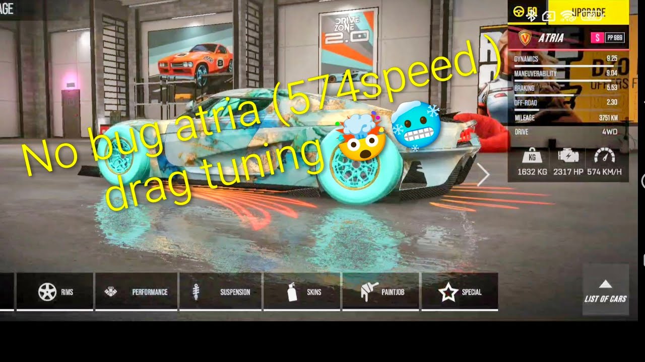 No bug atria ( 574 speed) drag tuning in drive zone online🤯. Drive zone online. 