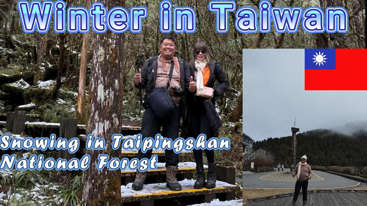 Winter in Taiwan..Experiencing the snowfall in Taipingshan National Forest and Bong-bong train ride.