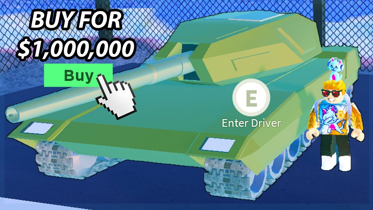 Buying The $1,000,000 Tank In Roblox Jailbreak