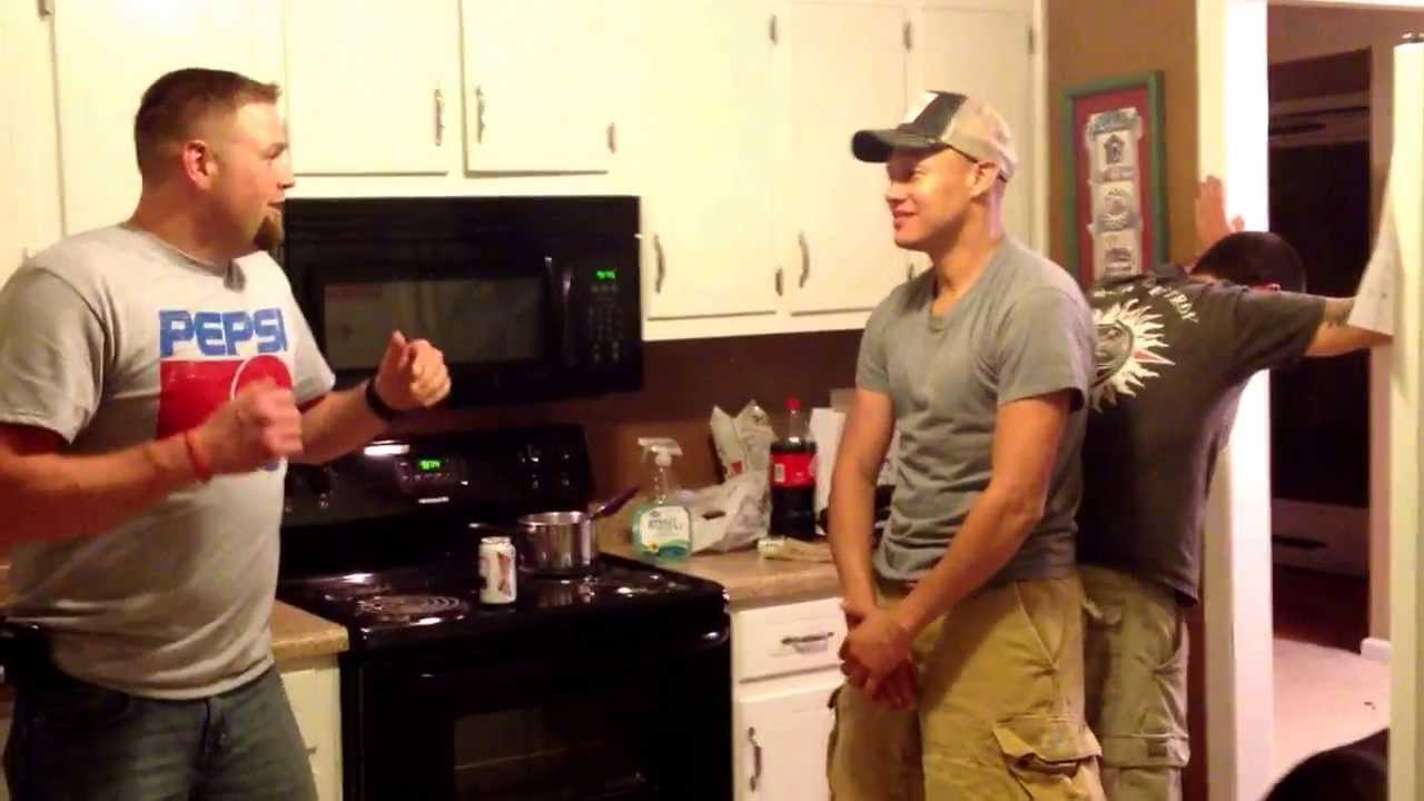 Funny chest punch