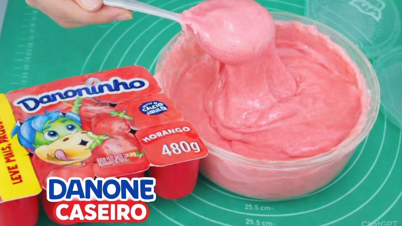 DANONE CASEIRO COM 3 INGREDIENTES / Super Cremoso e Fácil!