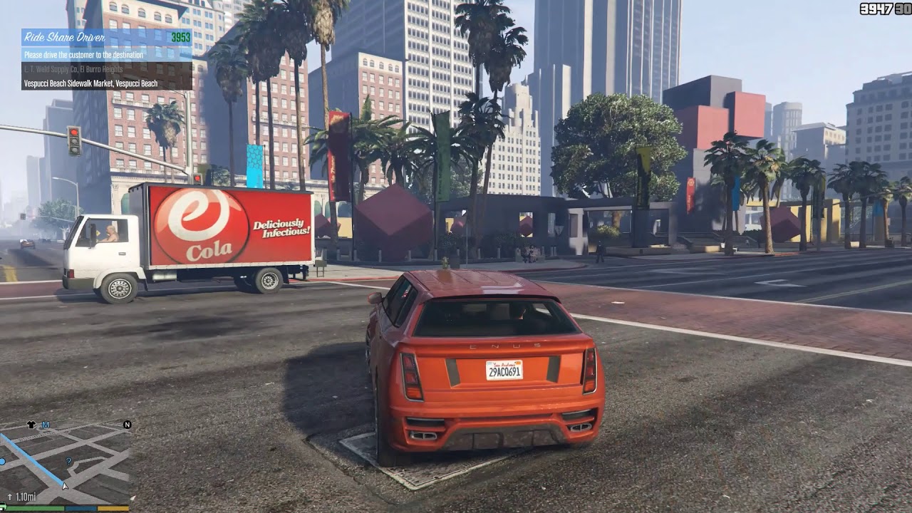 Grand Theft Auto V Enhanced Taxi Missions Episode #1