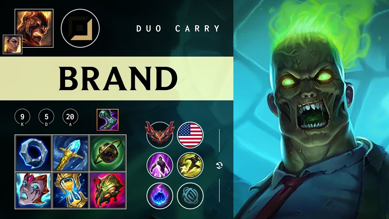 Brand Carry vs Samira - NA Grandmaster Patch 26.07