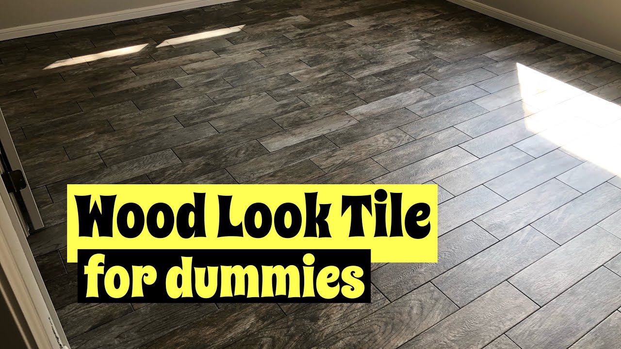 How to- laying wood look tile in a room tips and tricks