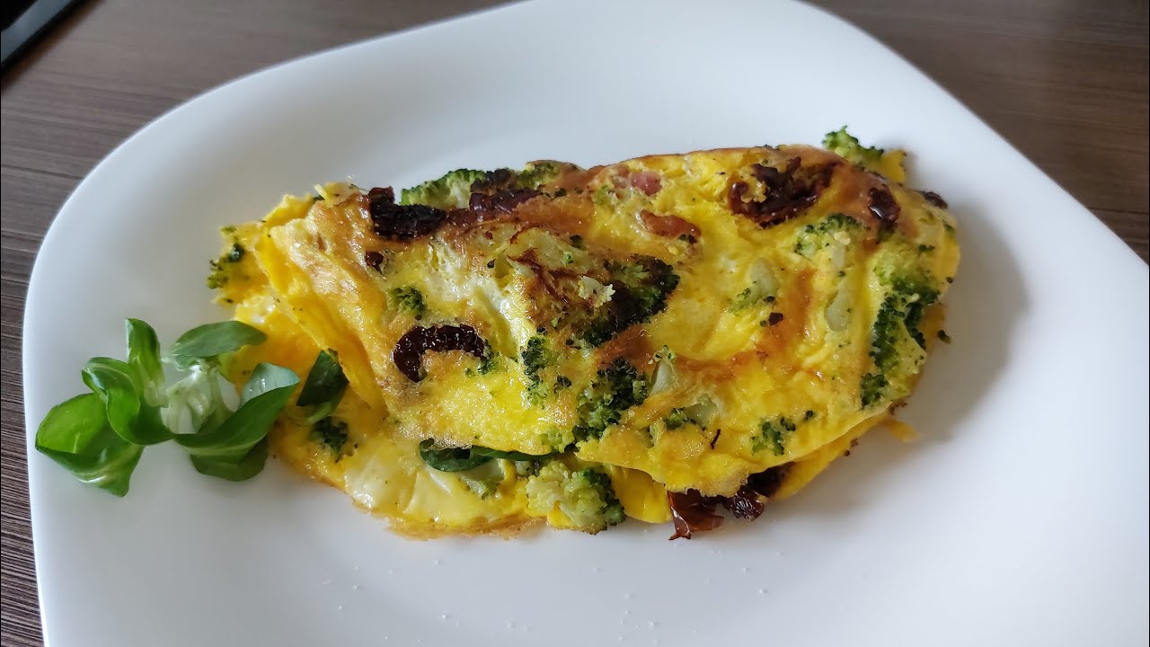 Keto śniadanko -  Pyszne * Śniadanie * Frittata * omlet  z warzywami 🥦