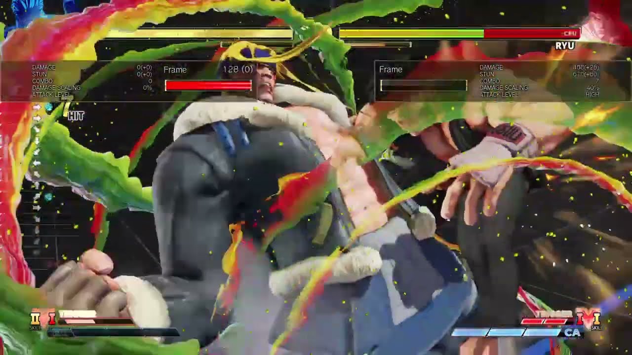 SFV:New Alex's Strongest Stun Combo. 578 Damage