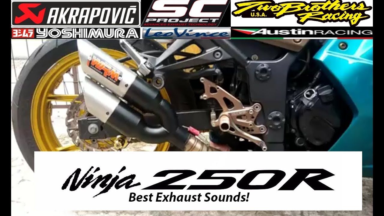 Ninja 250R Exhaust Compilation