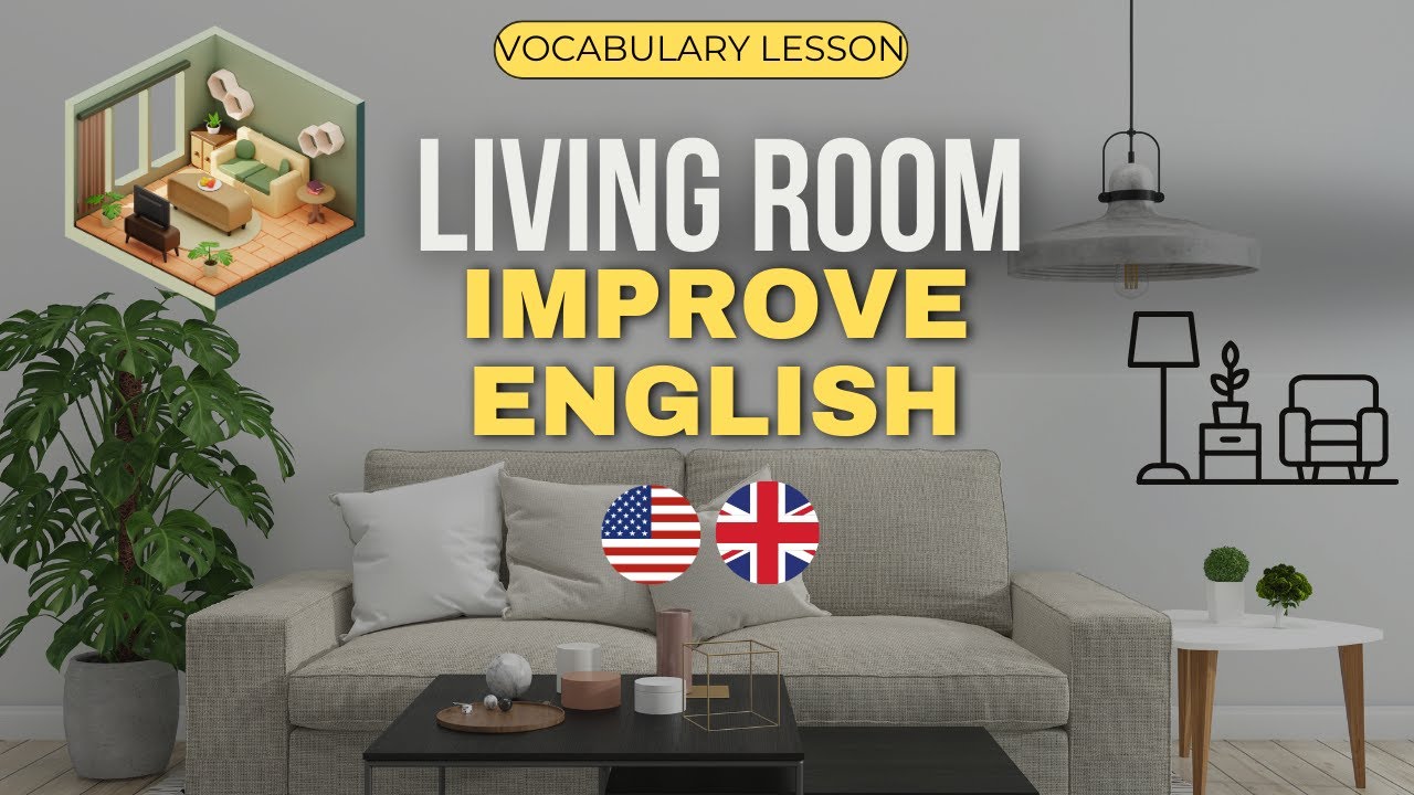 Living room | Vocabulary for Beginners | ESL A1 | Listening Practice + Exercises