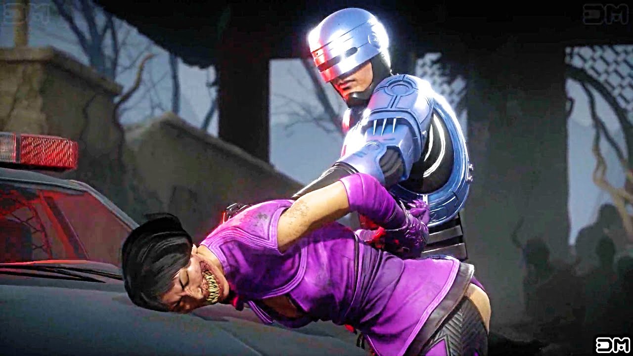 MK11 Ultimate RoboCop Arrests All Characters & Non-Player Characters (NPC) Sektor, Cyrax, Kronika