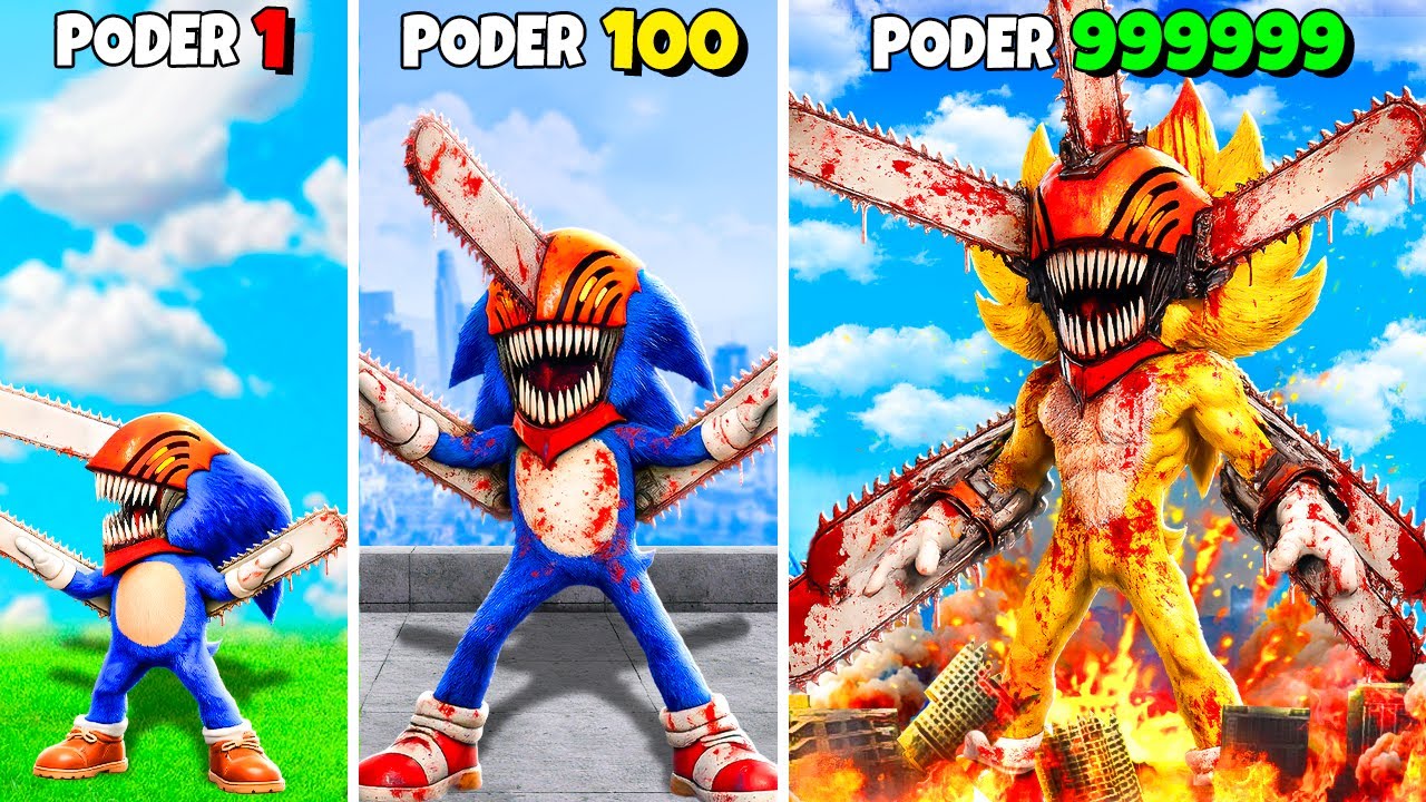 Mejorando a CHAINSAW SONIC en GTA 5 !! (Sonic Movie mod)