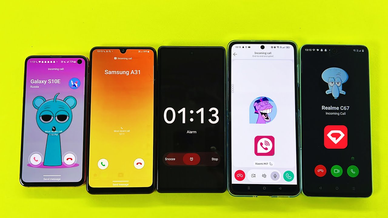 Samsung S10e, Galaxy A31, Oppo Flip, Realme, Pixel 6 Incoming Call & Alarm Clock /TeleGuard,GemSpace