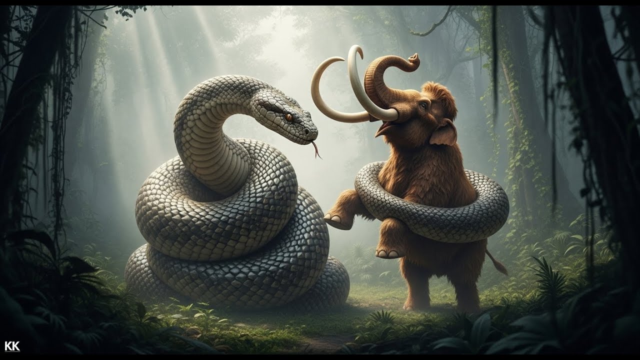 Legend of the Ancient Age: The Battle Between the Giant Snake and the Mammoth: Prehistoric Story