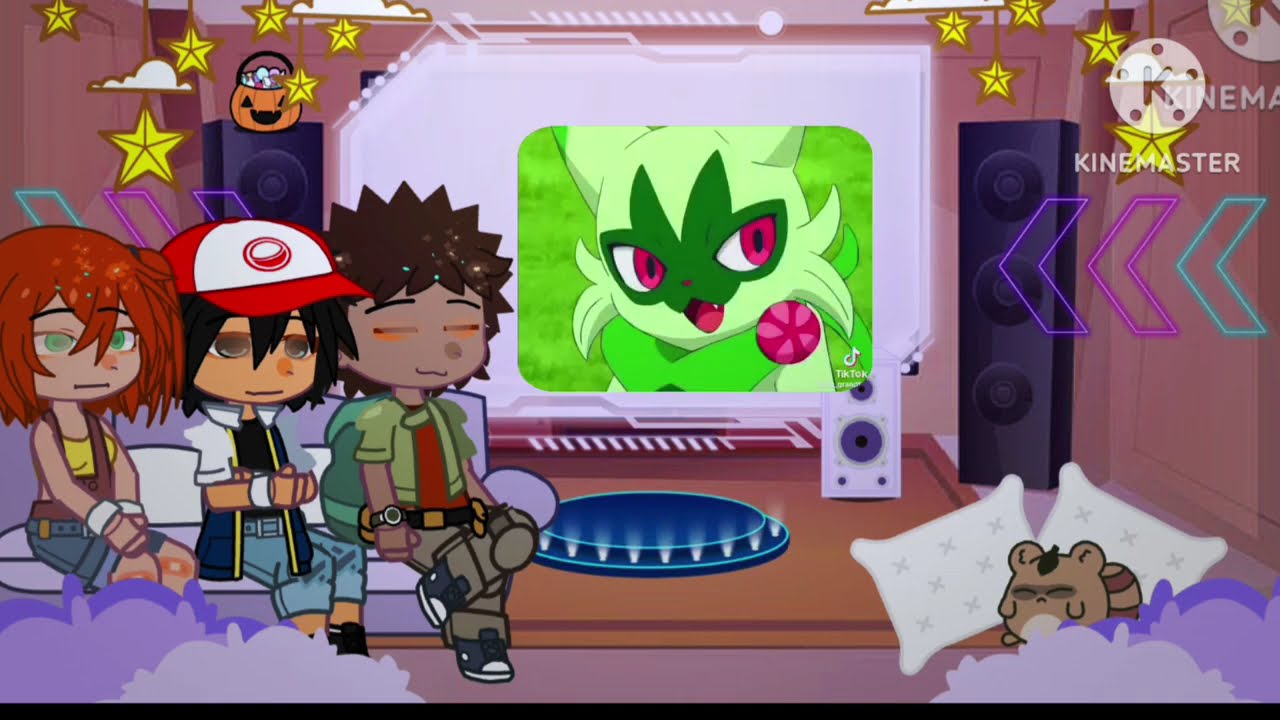 Past Pok&eacute;mon React to Future ( new coaches) //  GACHA CLUB 🇧🇷🇺🇲