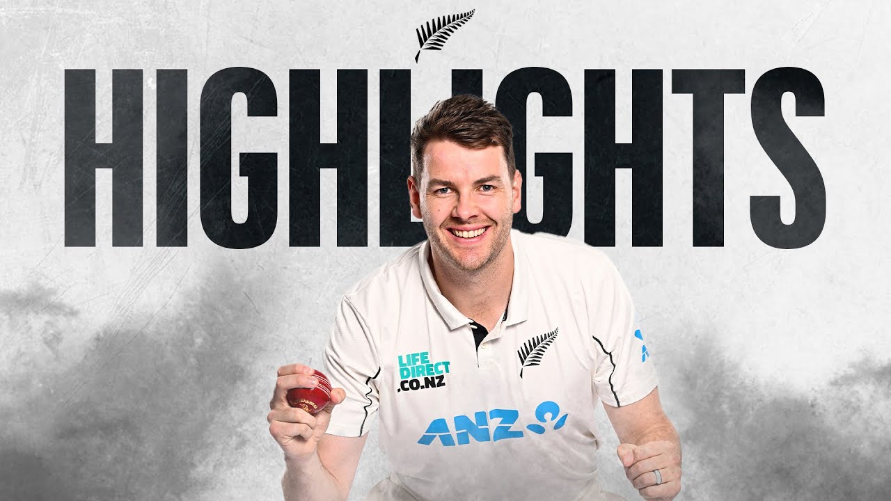Greaves and Roach Grind it Out | Highlights | New Zealand v West Indies | 1st Test Day 5
