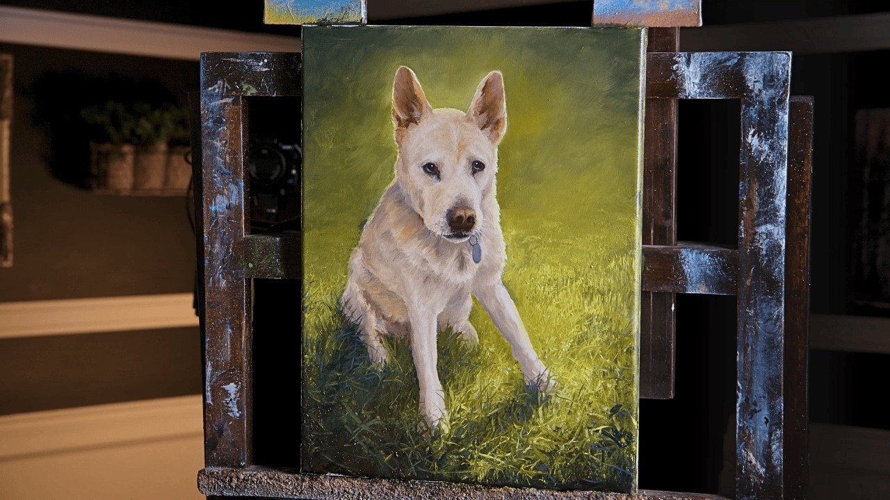 Painting Realistic Pet Portraits in Oil - Paint with Kevin
