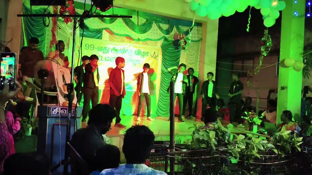 5th standard boys dance performance, Aringar Anna middle school Ramanathapuram
