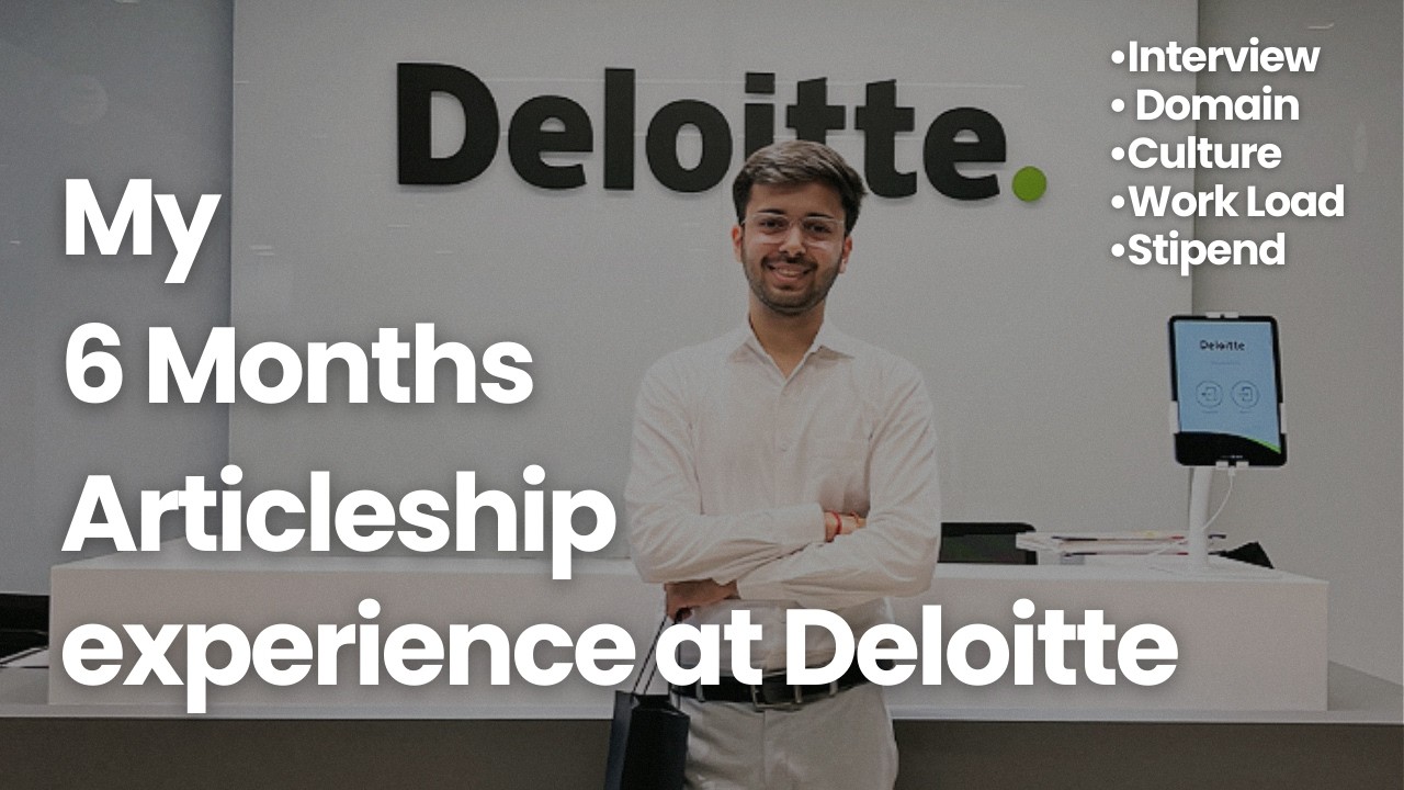 My CA Articleship Experience at Deloitte | 6 Months in Statutory Audit | #big4 #articleship #cafinal