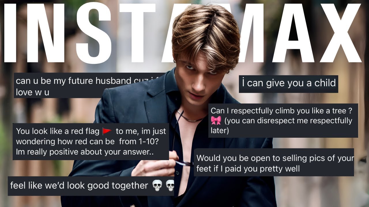 Модель ростом 6 футов 6 дюймов читает Thirst DM...