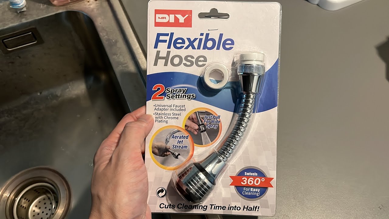 Mr. DIY Flexible Hose 2 spray ติดตั้งหัวต่อก๊อกน้ำ แบบเปลี่ยนสเปรย์น้ํา จากมิสเตอร์ดีไอวาย ถูกและดี