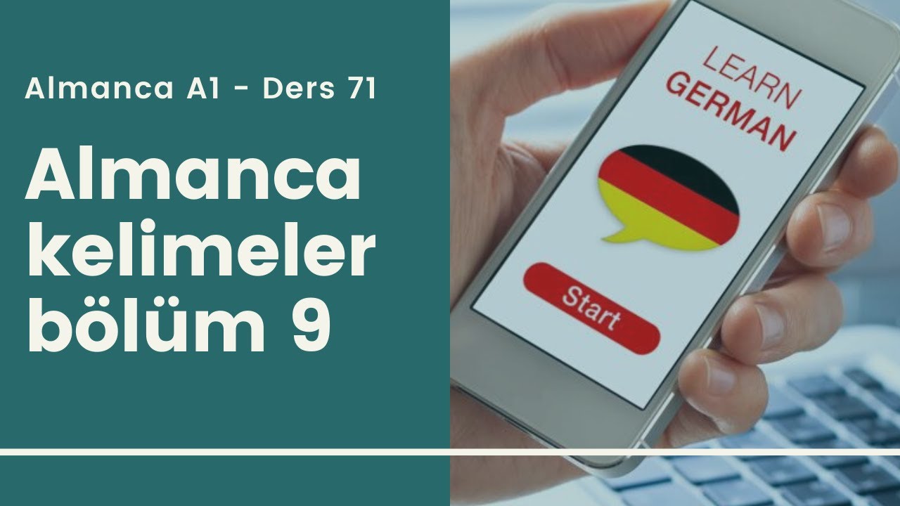 Almanca A1 Ders 71: Almanca Kelimeler Bölüm 9