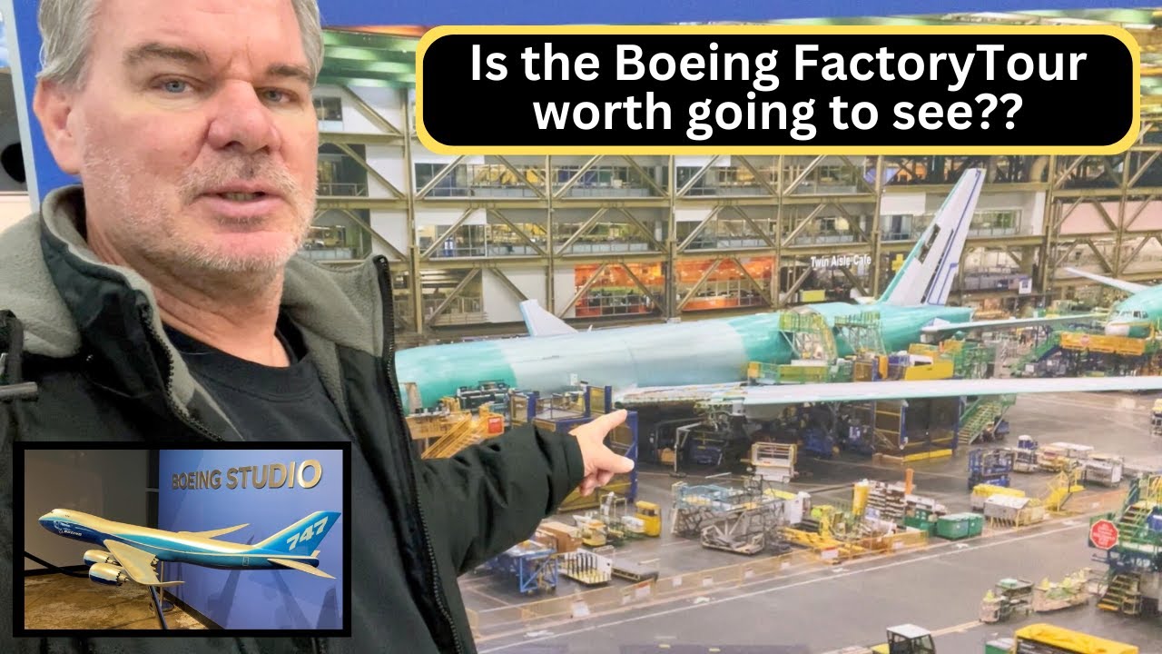 Boeing Factory Tour & Museum review Boeing 737 747 767 777X 787 Dreamliner #boeing #aviation