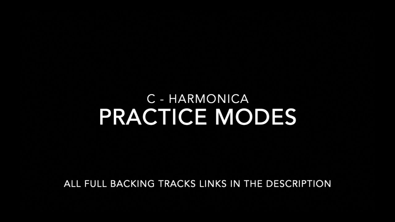 Practice modes for C Harmonica - Backing track