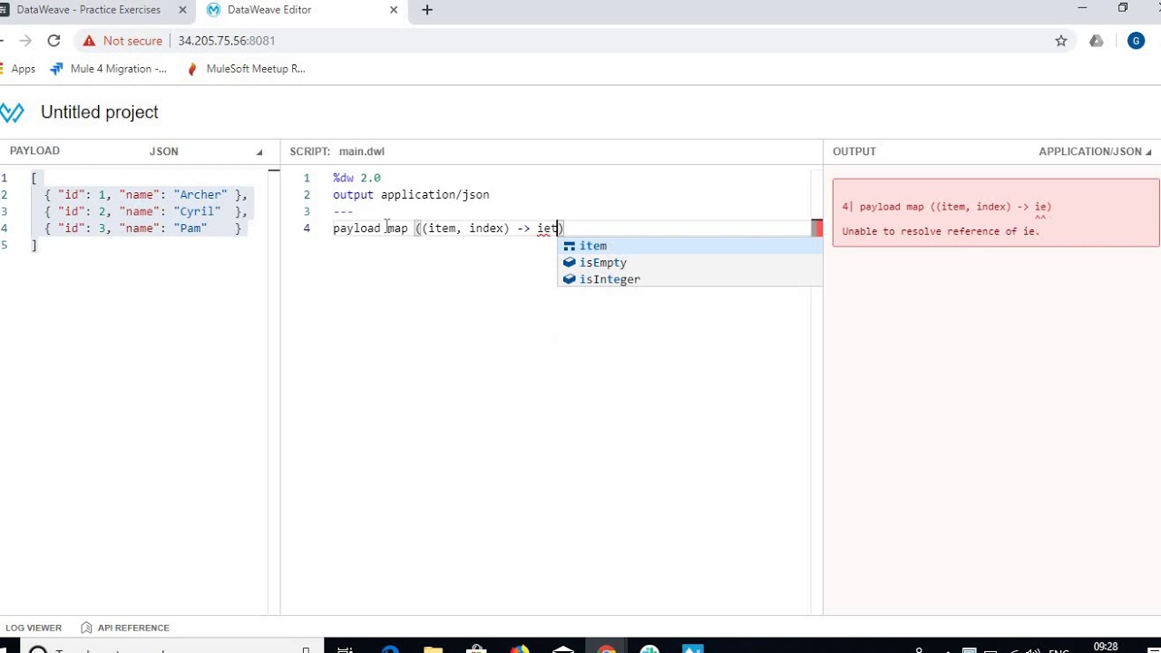 Map Function in Dataweave - Practice Example 2