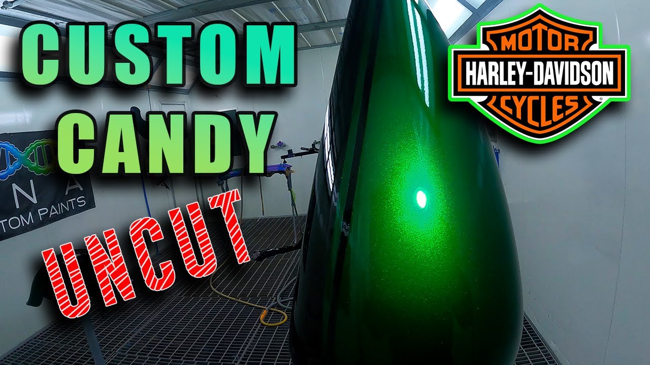 Harley Davidson Respray - Custom Candy Apple Green