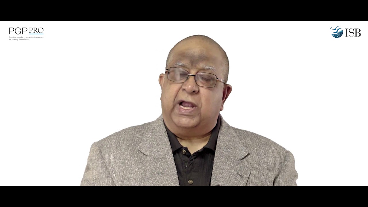 Dean Rajendra Srivastava ISB | ISB PGP in management for working professionals