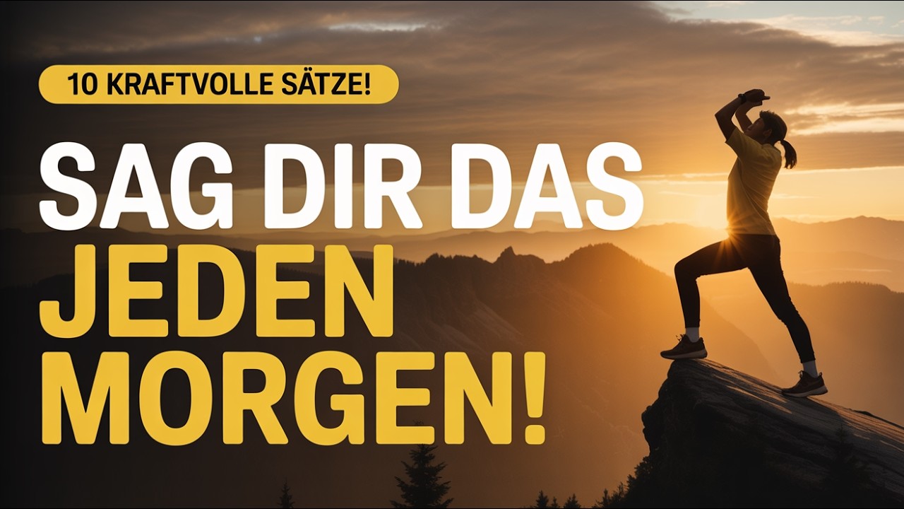 Sag dir das JEDEN Morgen - 10 kraftvolle Sätze