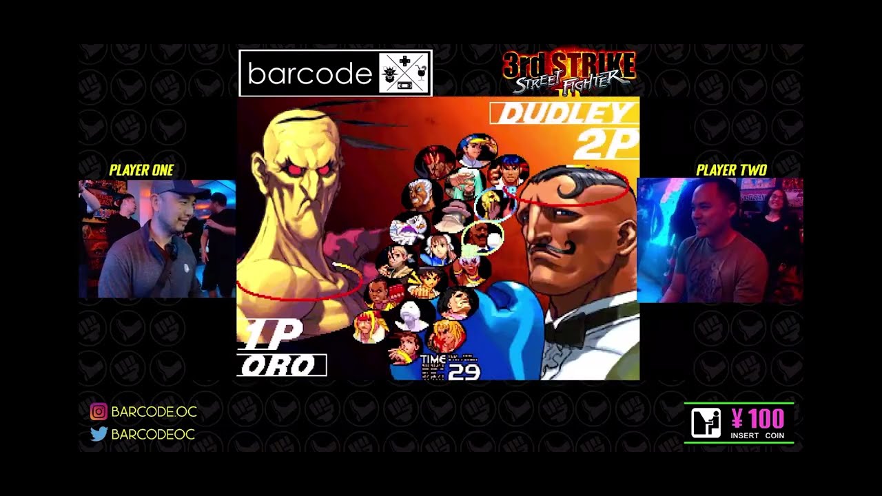SFIII 3rd Strike: Hungbee ( Oro ) VS Surewin ( Dudley) At BarcodeOC Game 2
