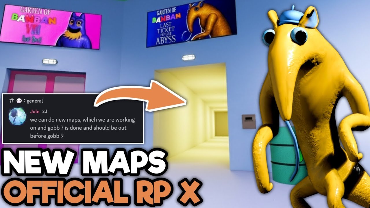Garten Of Banban 9 RP X - New MAPS Have Just Been Officially CONFIRMED on Official RP | New MESSAGE