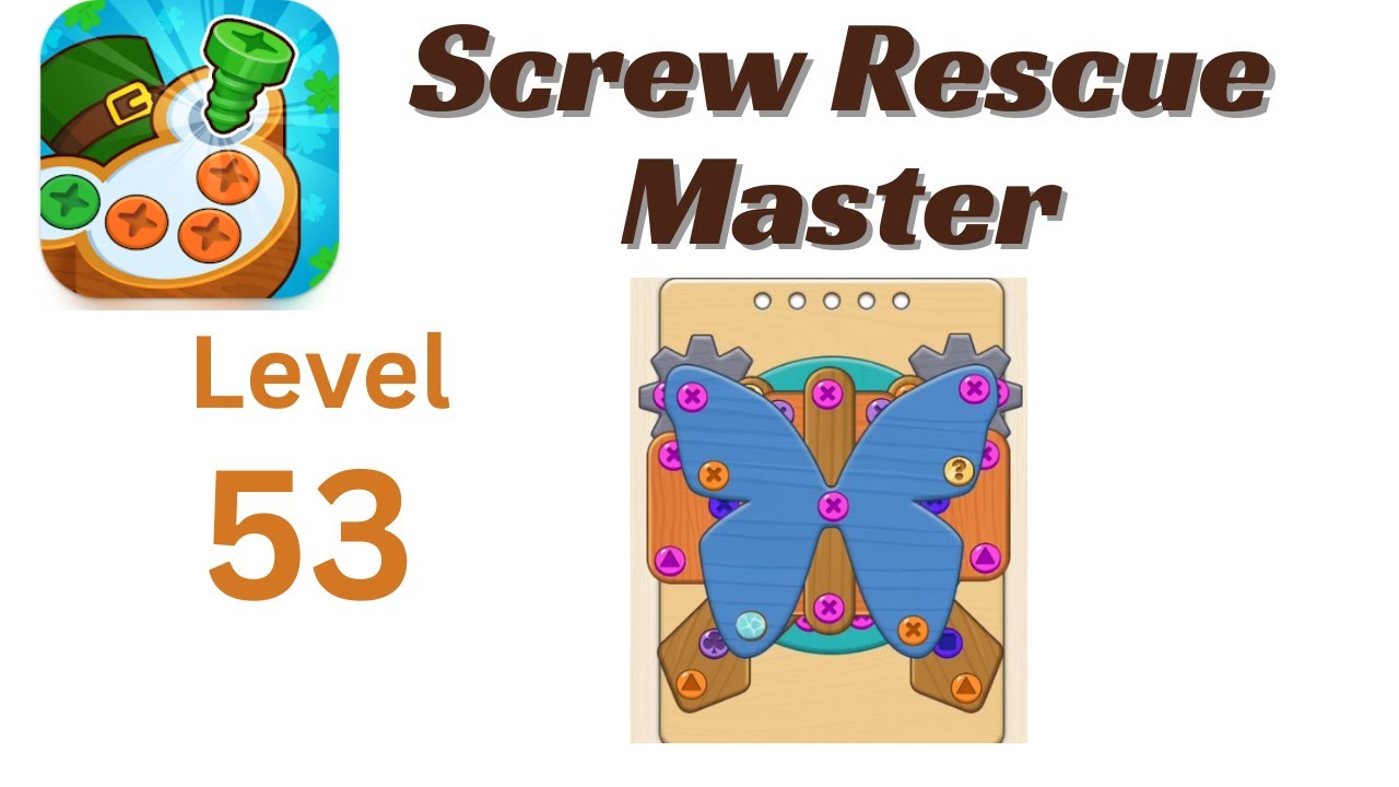 Screw Rescue Master Level 53 Walkthrough 🔩🧩 | Go Answer