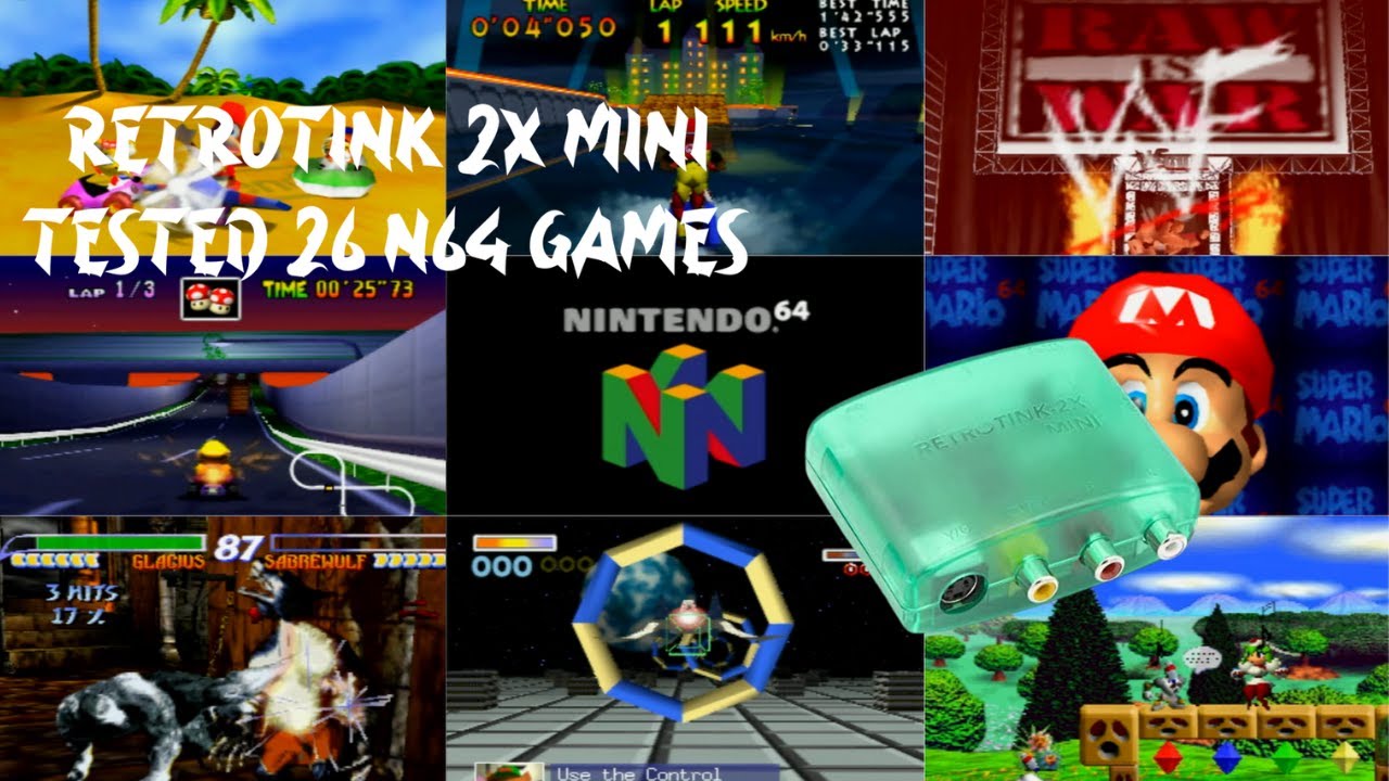 Retrotink 2x mini - Tested 26 N64 Games