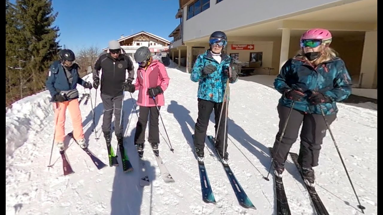 St. Johann in Tirol, Austria, skiing bLue 1g, red 6a, and blue 6b