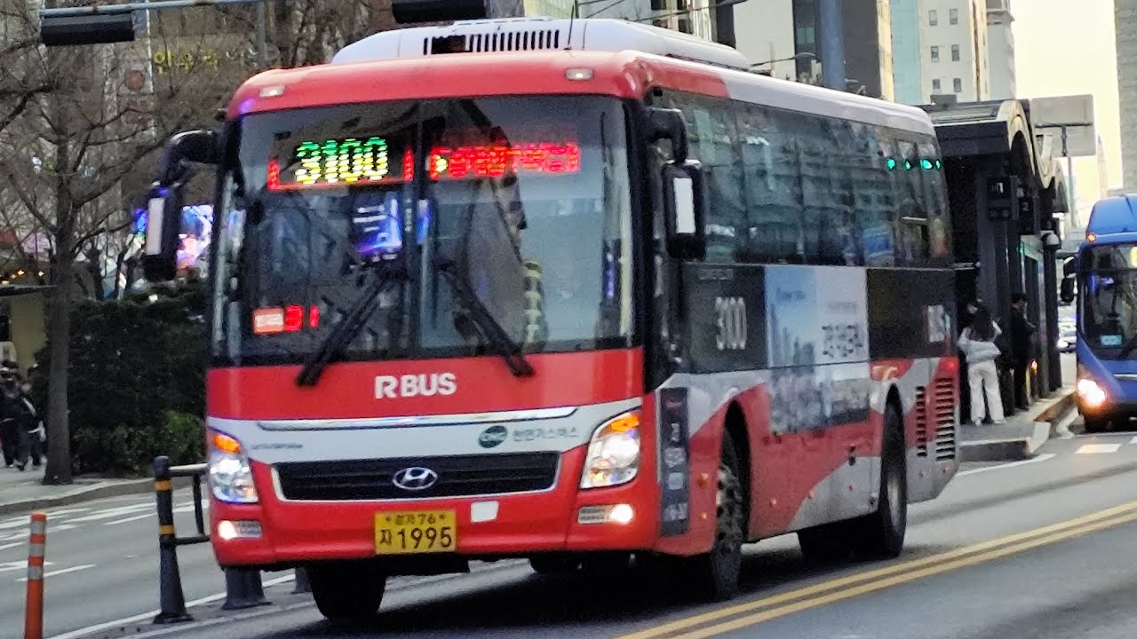 파주 신성교통 3100번 Hyundai NP Universe Luxury 2020 CNG Udeung(뉴프리미엄 유니버스 럭셔리 2020 CNG 우등)홍대입구역-신성교하차고지 주행