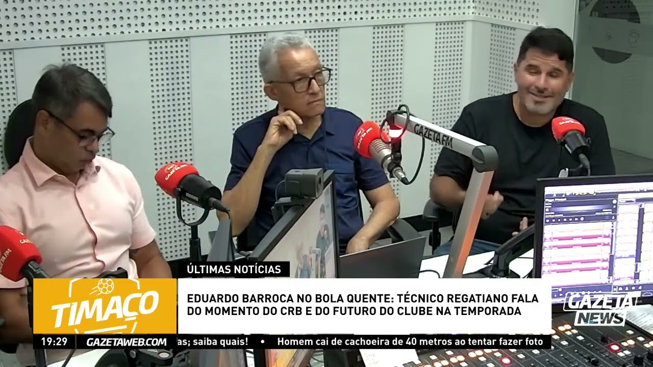 Eduardo barroca no bola quente: técnico regatiano fala do momento do CRB e do futuro do clube