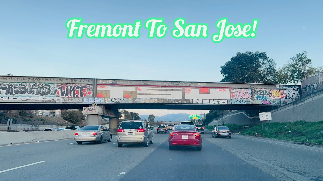 FREMONT TO SAN JOSE CALIFORNIA DRIVE!