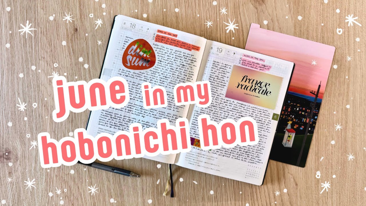 june in my journal | hobonichi hon flip through
