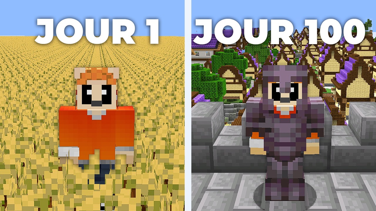 J'ai Créé un Empire en 100 Jours sur Minecraft...
