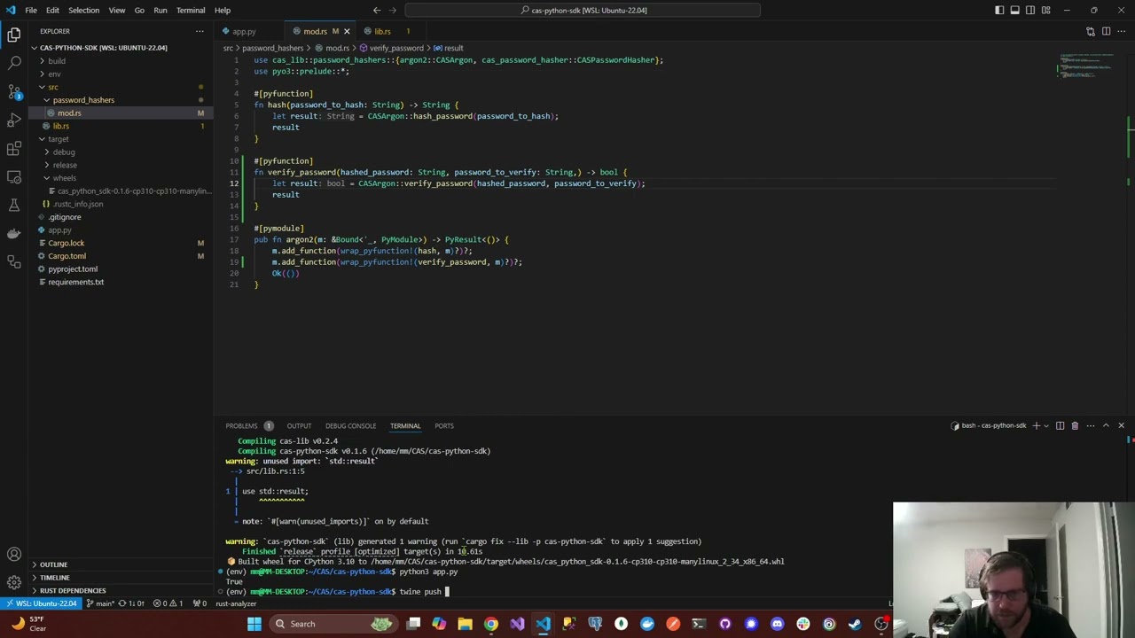 Python | pyo3 Rust Bindings